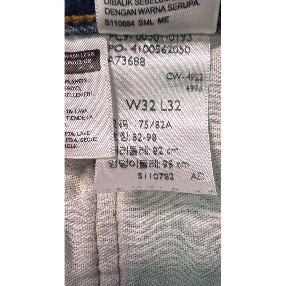Levi's 501 Men Jeans 32x32 Straight Blue Button Fly Red Tab Denim Tag EUC
